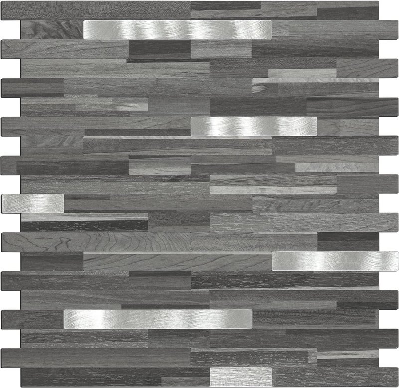 Midcard 10 Sheets Peel and Stick Backsplash PVC Wall Tile,for Kitchen Backsplash - Image 1